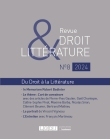 Droit et littérature